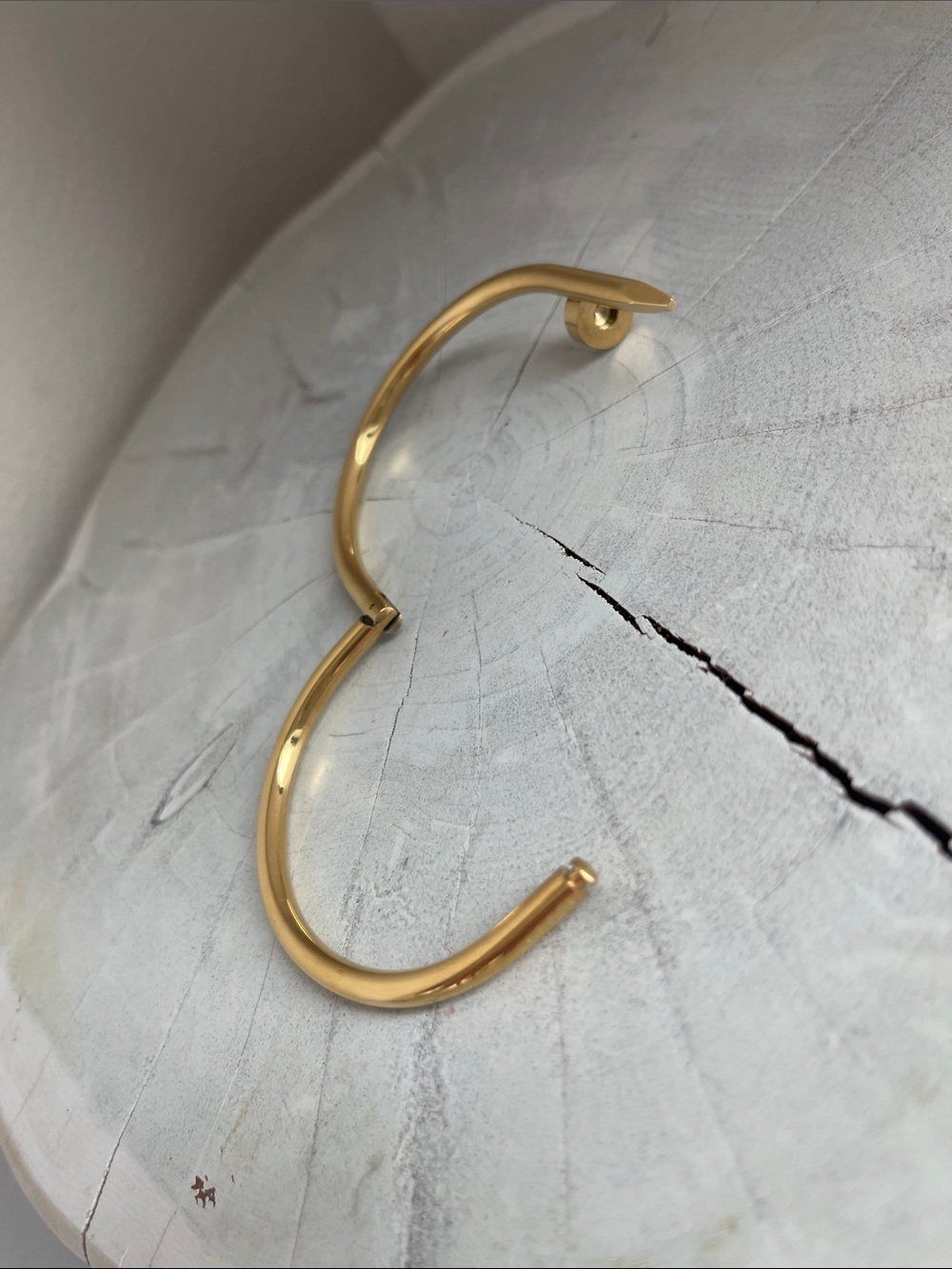 Gold Plated Nail-Style Bracelet - Women Jewelry- never worn! Perfect condition! - Picture 3 of 4